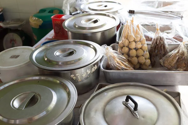市場、タイの郷土料理レストラン — ストック写真