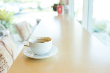 ahşap masa çubuğu kafede kahve İçecek sıcak