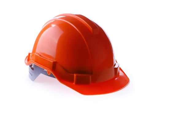 Casco de seguridad naranja casco duro, herramienta de proteger al trabajador del peligro — Foto de Stock