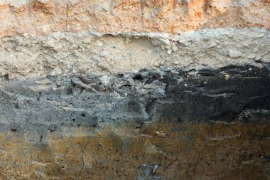 toprak katmanları yeraltı Earth Bilim ortamının