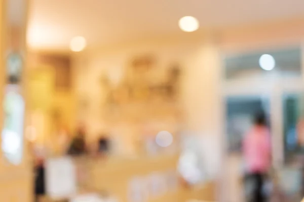 Kawiarnia coffee shop rozmycie tła z bokeh niewyraźne światło — Zdjęcie stockowe