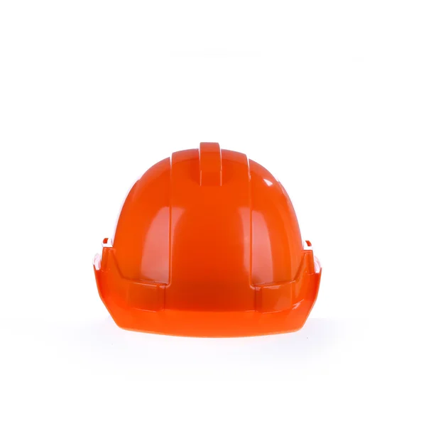 Oranje veiligheid helm harde hoed, hulpprogramma beschermen werknemer van gevaar — Stockfoto