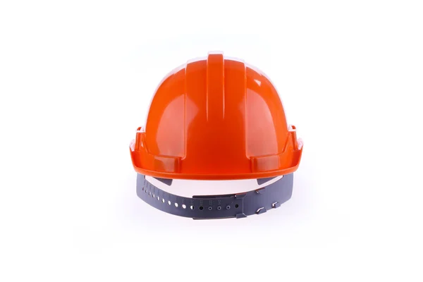 Πορτοκαλί ασφάλειας κράνος σκληρό καπέλο, εργαλείο προστασίας εργαζομένων κινδύνου — Φωτογραφία Αρχείου