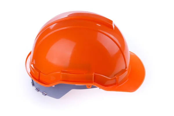 Casco de seguridad naranja casco duro, herramienta de proteger al trabajador del peligro —  Fotos de Stock