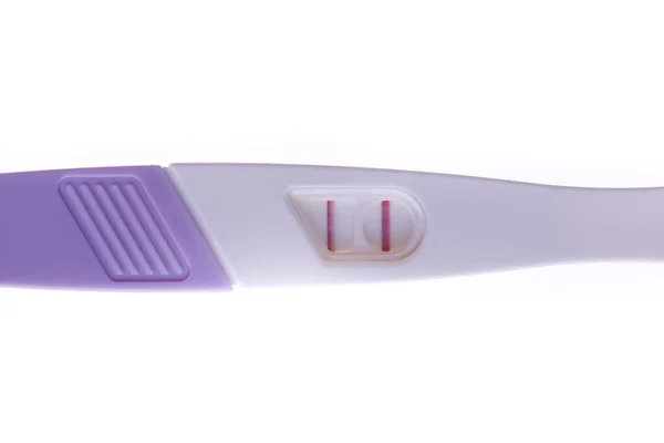 The pregnancy tests positive, isolated — Stock Photo, Image