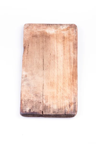 Staré dřevěné desce zvětralé izolované na bílém pozadí — Stock fotografie