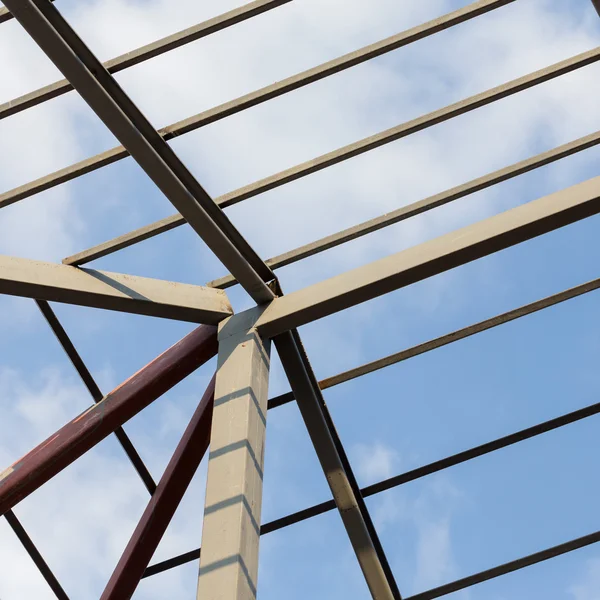 Steel beams roof truss residential building construction