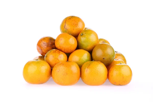 Naranjas fruta tropical aislada sobre fondo blanco —  Fotos de Stock