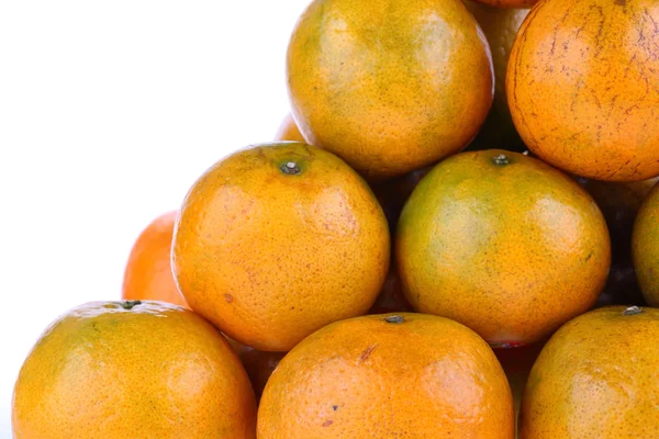Pomeranče ovoce tropických izolované na bílém pozadí — Stock fotografie