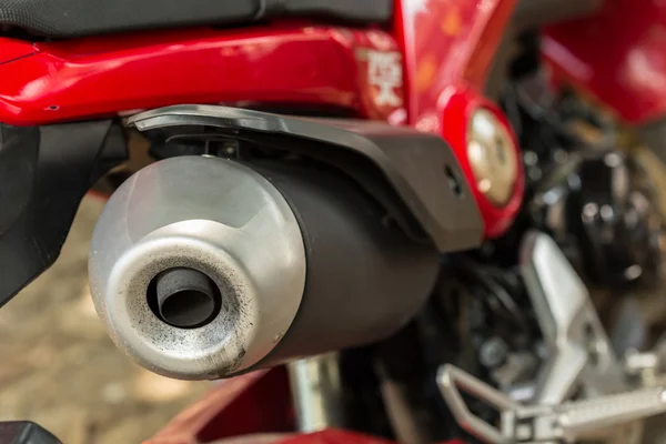 摩托车排气管 — 图库照片