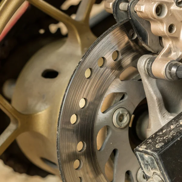 Motorcycle disc brakes — Stock Photo, Image