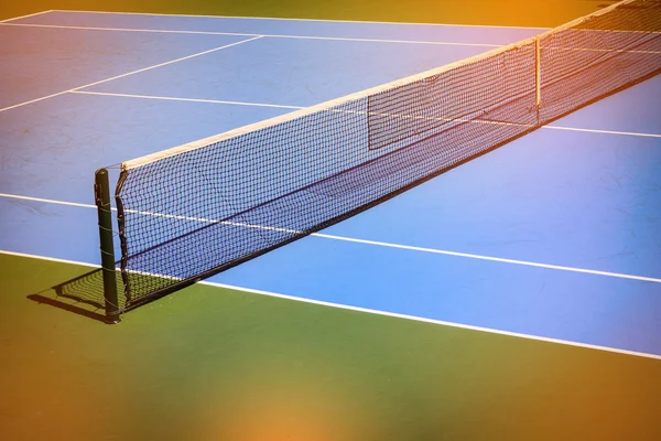 Blauwe en groene tennisbaan — Stockfoto