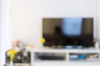 Görüntü arka plan, beyaz ev iç dekorasyon bulanıklık