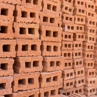 Konut Yapı Sanayi için kullanılan tuğla blok yığını 