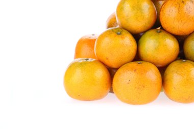 portakal tropikal izole üzerinde beyaz arka plan meyve