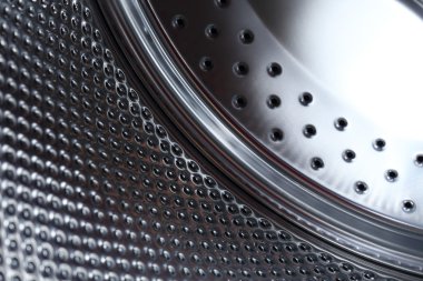 Portre resim, makine, soyut metalik doku yıkama