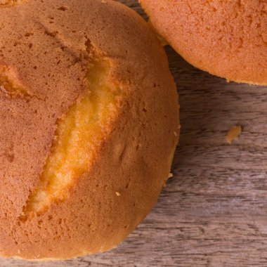 cupcake şekerli tatlı ekmek ahşap tahta üzerinde