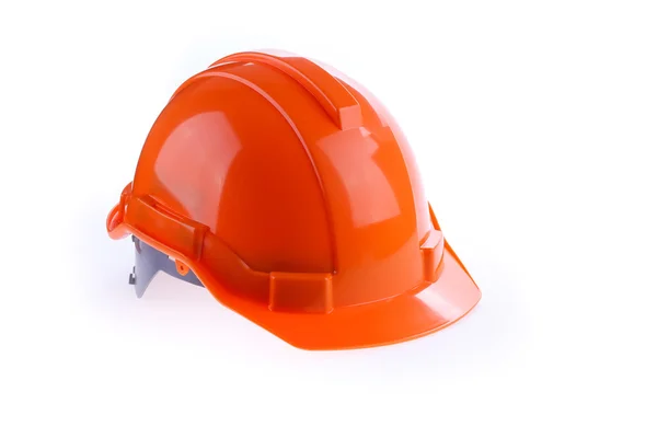 Casco de seguridad naranja casco duro, herramienta de proteger al trabajador del peligro —  Fotos de Stock