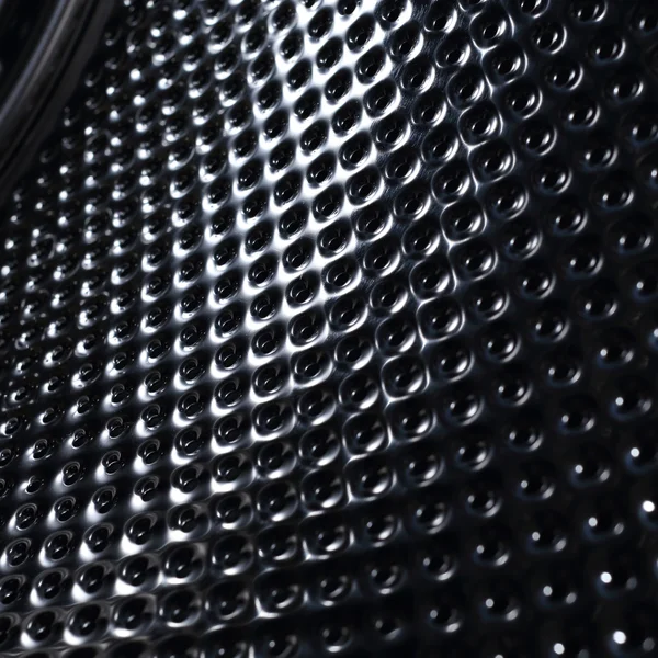 Citra close-up mesin cuci, tekstur logam abstrak — Stok Foto