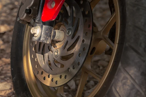 Motorcycle disc brakes — Stock Photo, Image