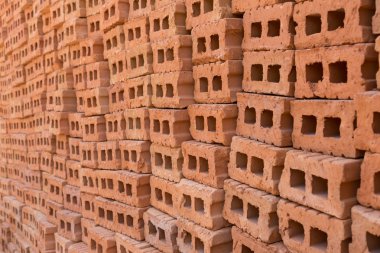 Konut Yapı Sanayi için kullanılan tuğla blok yığını 