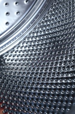 Portre resim, makine, soyut metalik doku yıkama