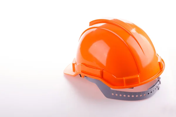 Oranje veiligheid helm harde hoed, hulpprogramma beschermen werknemer van gevaar — Stockfoto