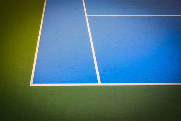 Blauwe en groene tennis ondergrond — Stockfoto