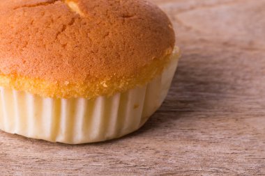 cupcake şekerli tatlı ekmek ahşap tahta üzerinde