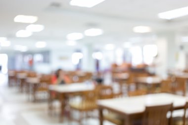 Kütüphane tablo Resepsiyon ile ufuk arka plan bulanıklık