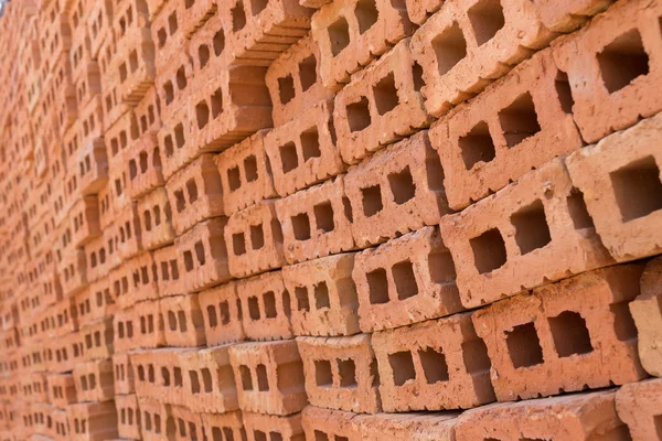 Montón de bloque de ladrillo utilizado para la industria en la construcción residencial —  Fotos de Stock