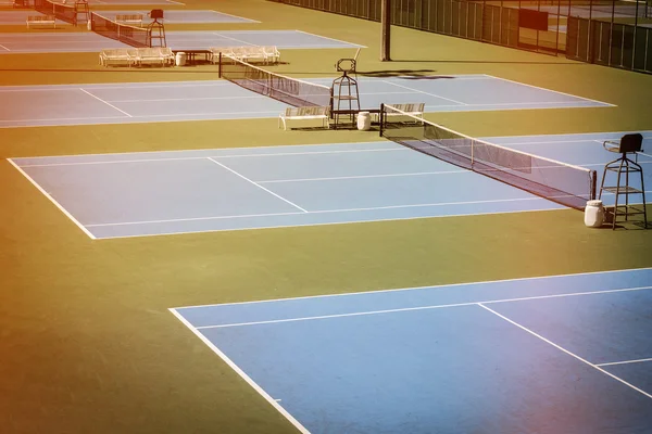 Blauer Tennisplatz — Stockfoto