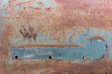 paslı metal plaka paneli doku arka plan aşınmış