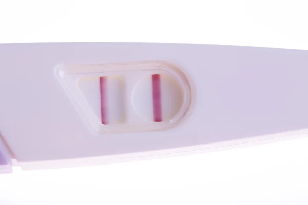 The pregnancy tests positive, isolated — Stock Photo, Image