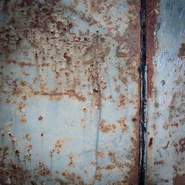 生锈的金属板面板锈蚀纹理背景 — 图库照片