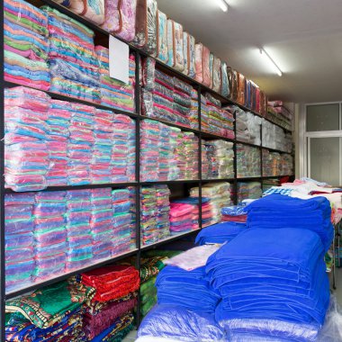 Ambar havlu yumuşaklık kabarık fiber kumaş Tekstil