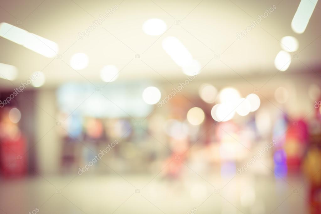 store shopping mall centre image blur defocused background