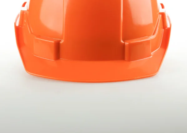 Casco di sicurezza arancione cappello rigido, strumento proteggere il lavoratore di pericolo — Foto Stock