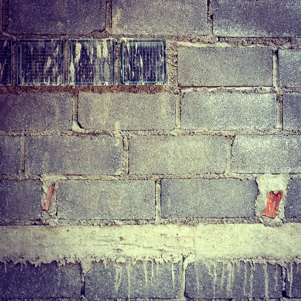 Fondo de pared de ladrillo en la construcción de edificios residenciales —  Fotos de Stock