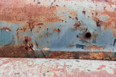 paslı metal plaka paneli doku arka plan aşınmış