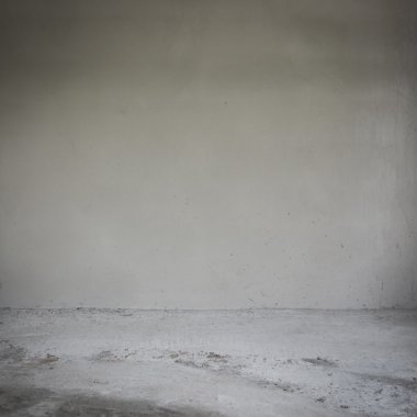 boş oda alçı harç duvar ve çimento zemin İnşaat