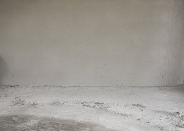 boş oda alçı harç duvar ve çimento zemin İnşaat