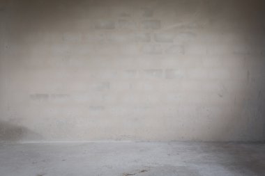 alçı harç duvar ve çimento zemin inşaat sitesinde