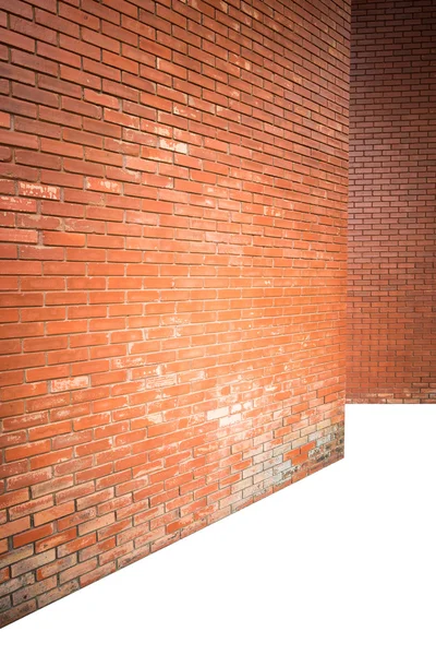 Textura de pared de ladrillo fondo con piso vacío —  Fotos de Stock