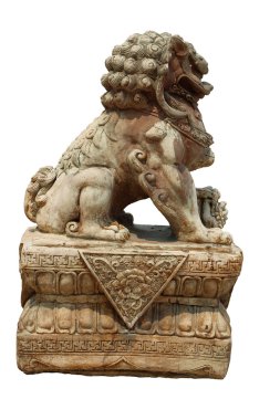 Aslan heykeli, koruma ve Doğu Asya'da güç sembolü