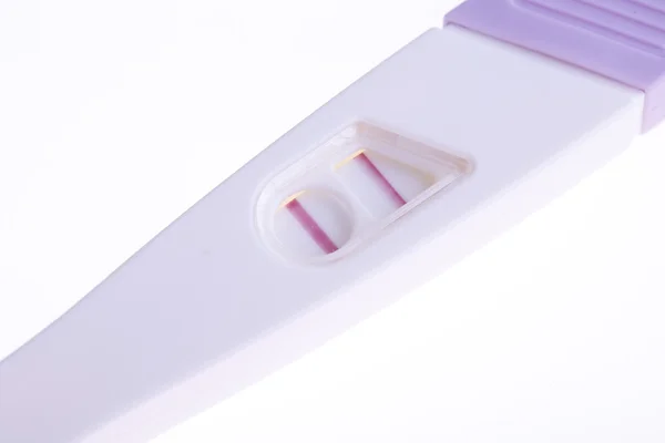 The pregnancy tests positive, isolated — Stock Photo, Image
