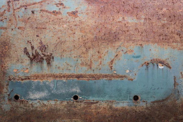 Pannello in lamiera di metallo arrugginito sfondo texture corrosa — Foto Stock