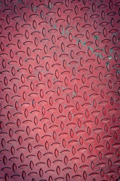 Rote schmutzige Metallplatte, metallischer Grunge-Hintergrund — Stockfoto