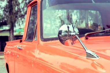 yakın çekim ayna sideview renkli klasik araba