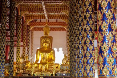 wat suan dok Tapınağı, chiang mai, thailan Buda heykeli altın